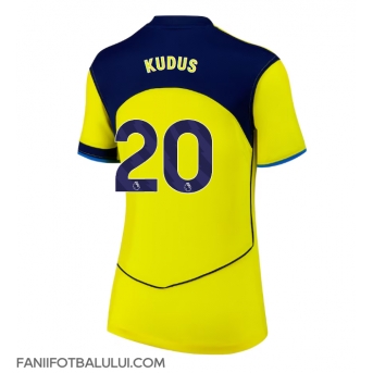Tottenham Hotspur Mohammed Kudus #20 Tricou Fotbal Replică 2025-26 Femei Treilea